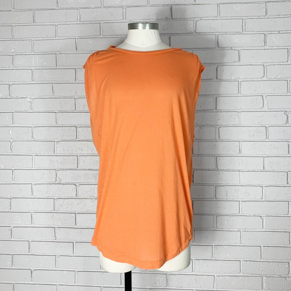 Polo Ralph Lauren Orange Linen Blend Muscle Tee Sleeveless Top NWT Large